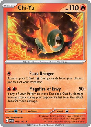 Chi-Yu 029/182 - Reverse Holofoil SV04 Paradox Rift - Rare