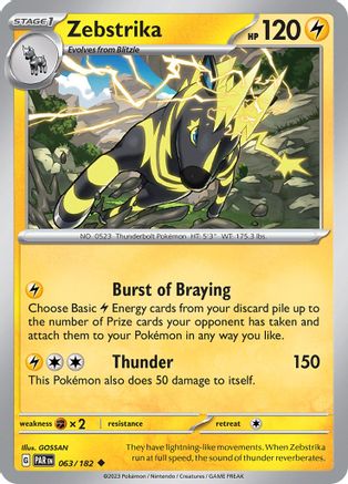 Zebstrika 063/182 SV04 Paradox Rift - Uncommon