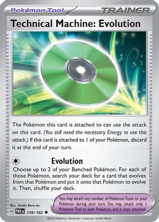 Technical Machine: Evolution 178/182 - Reverse Holofoil SV04 Paradox Rift - Uncommon