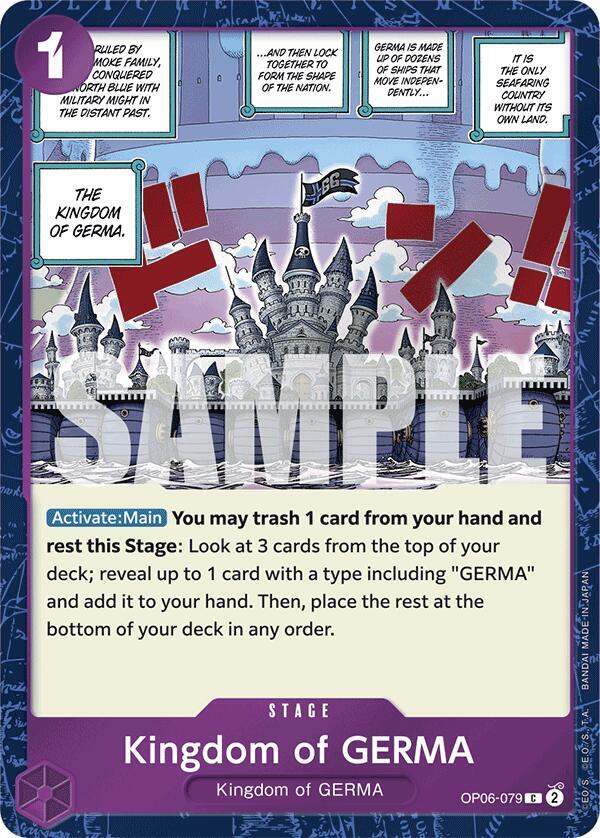 Kingdom of GERMA OP06-079 (Premium Booster -The Best-) - Jolly Roger Foil