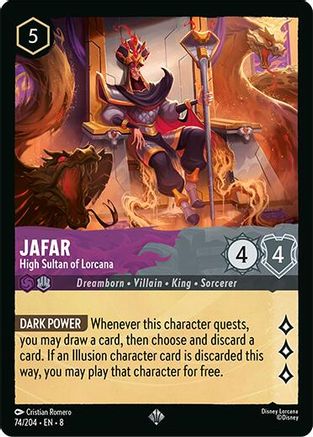 Jafar - High Sultan of Lorcana (74/204) - Reign of Jafar Cold Foil