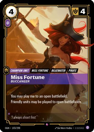 Miss Fortune - Buccaneer (193/298) - Origins Foil