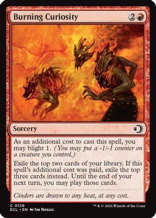 Burning Curiosity (ECL-129) - Lorwyn Eclipsed Foil