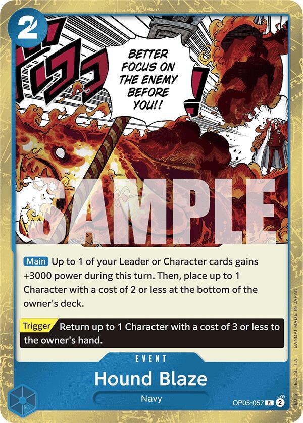 Hound Blaze Jolly Roger Foil OP05-057 (Premium Booster -The Best-) - Foil