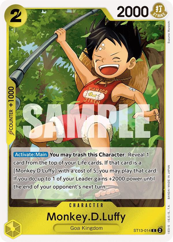 Monkey.D.Luffy ST13-014 (Ultra Deck: The Three Brothers) - Foil