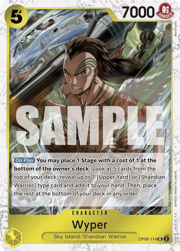 Wyper Jolly Roger Foil OP06-114 (Premium Booster -The Best-) - Foil