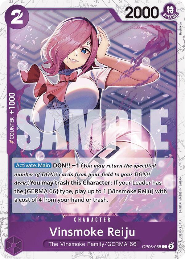 Vinsmoke Reiju OP06-068 (Premium Booster -The Best-) - Jolly Roger Foil