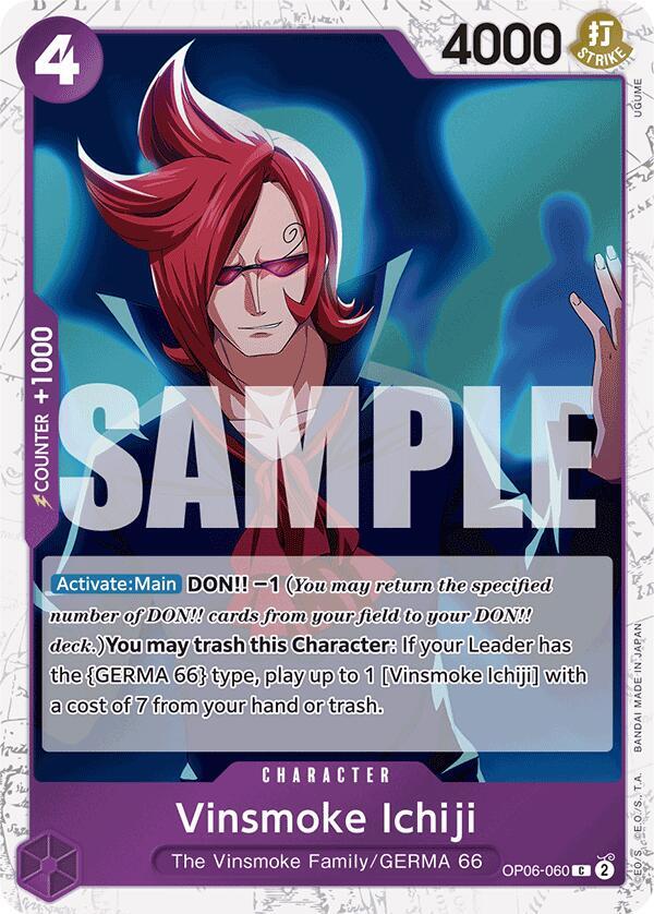Vinsmoke Ichiji OP06-060 (Premium Booster -The Best-) - Jolly Roger Foil