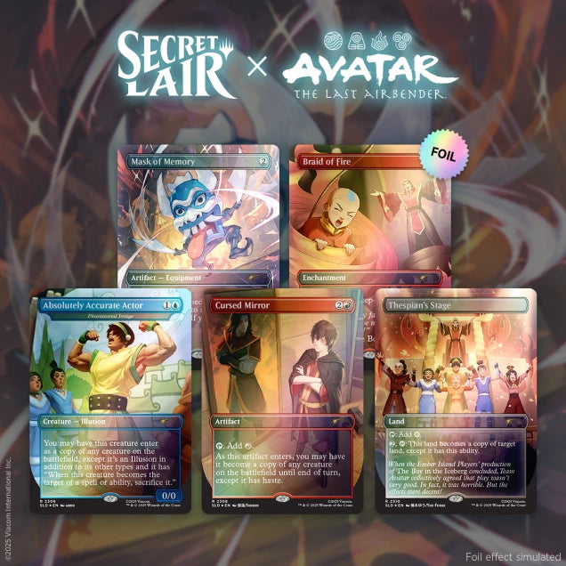 MTG Secret Lair x Avatar - Ember Island Players Rainbow Foil Edition