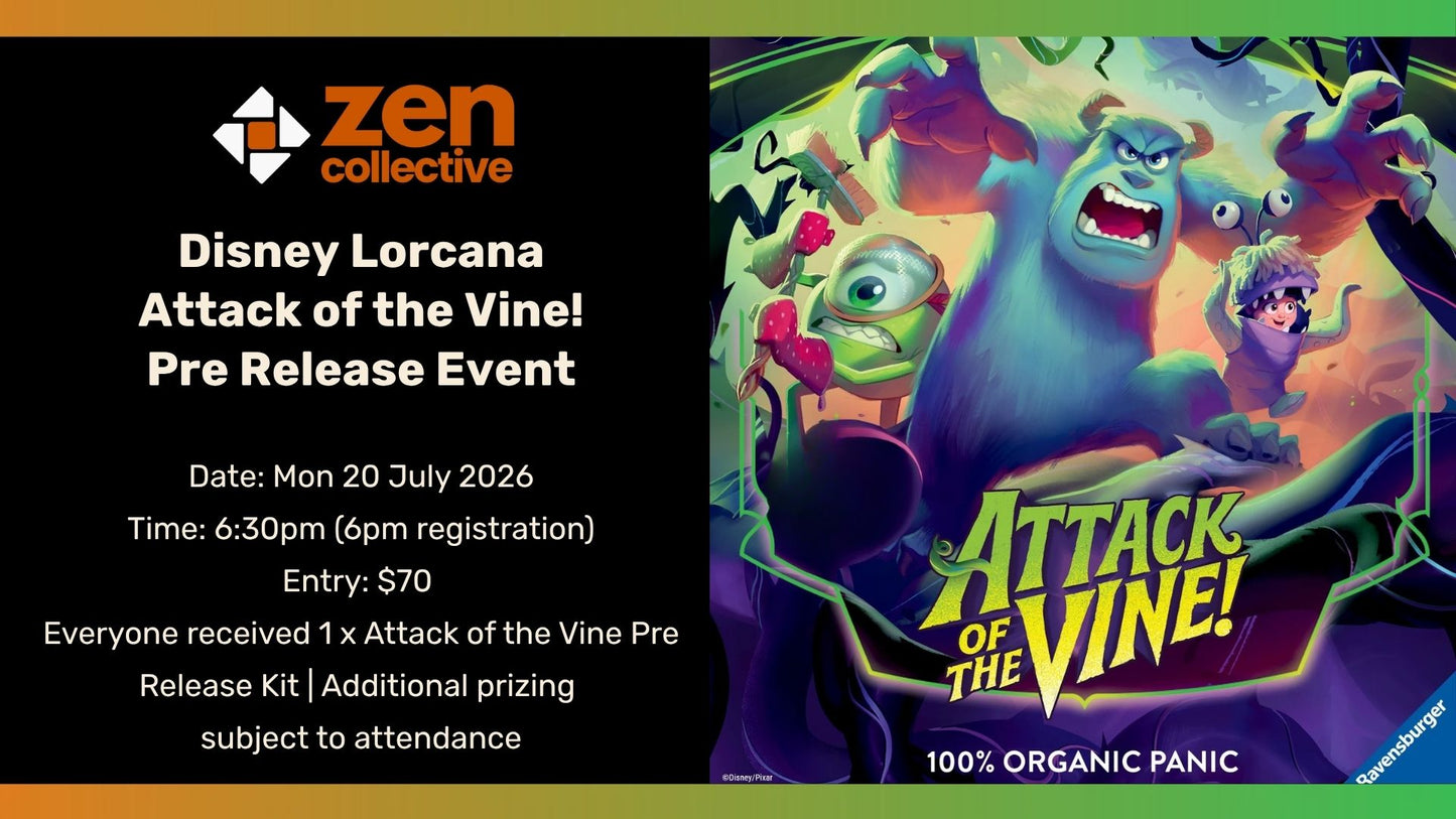 Disney Lorcana Attack of the Vine Pre-Release Event (Mon) - 20 July 2026