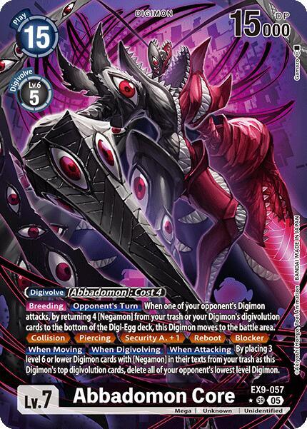 Abbadomon Core Alternate Art EX9-057 SR (Versus Monsters) - Foil