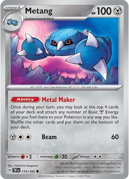 Metang 114/162 (SV05: Temporal Forces) - Reverse Holofoil