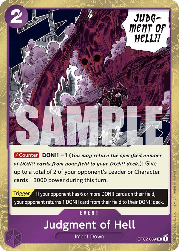 Judgment of Hell OP02-089 (Premium Booster -The Best-) - Jolly Roger Foil