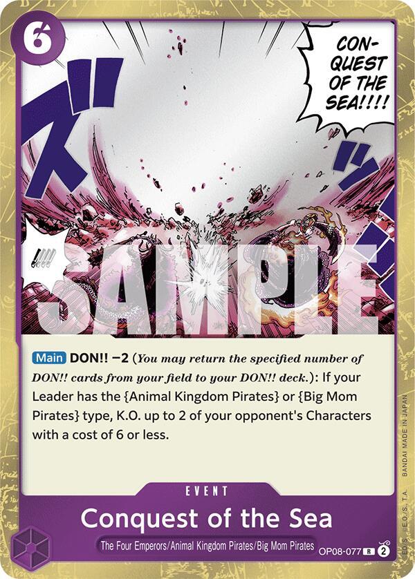 Conquest of the Sea OP08-077 (Two Legends) - Foil