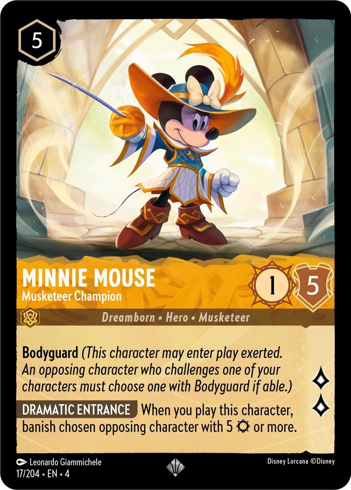 Minnie Mouse Musketeer Champion 17/204 (Ursula's Return)