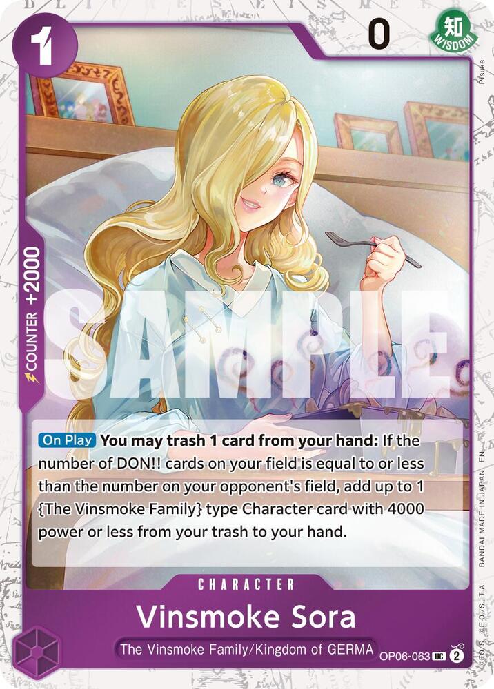Vinsmoke Sora OP06-063 (Premium Booster -The Best- Vol. 2) - Pirate Foil