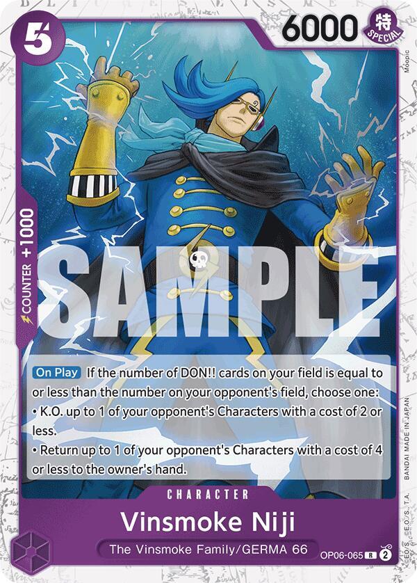 Vinsmoke Niji OP06-065 (Premium Booster -The Best-) - Jolly Roger Foil