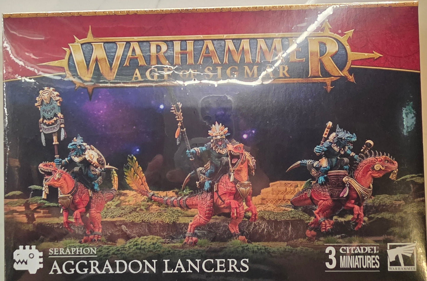 Warhammer Age of Sigmar Seraphon Aggradon Lancers