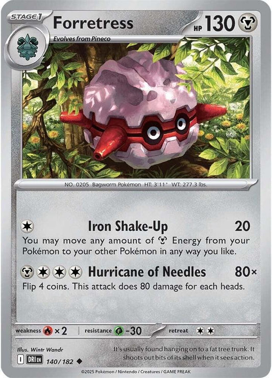 Forretress 140/182 (SV10: Destined Rivals) 