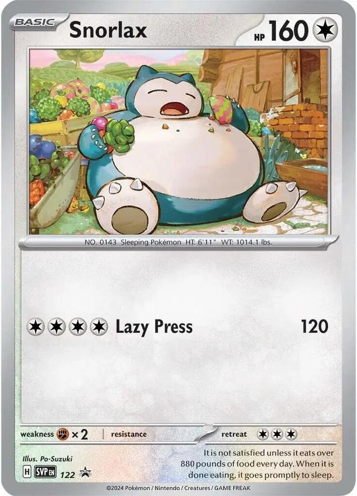 Snorlax 122 (SV: Scarlet & Violet Promo Cards)  - Holofoil