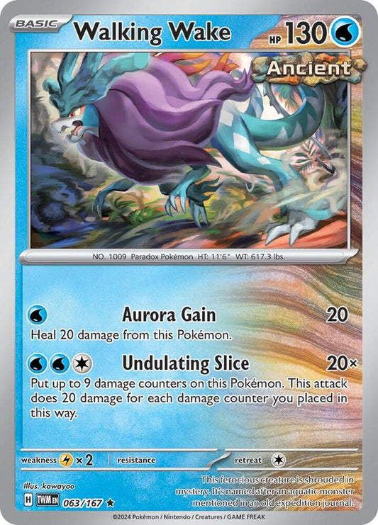 Walking Wake 063/167 (SV06: Twilight Masquerade)  - Holofoil