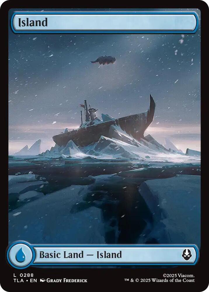 Island 0288 288 (Avatar: The Last Airbender)  - Full Art Foil