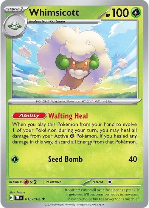 Whimsicott 015/162 (SV05: Temporal Forces)  - Holofoil