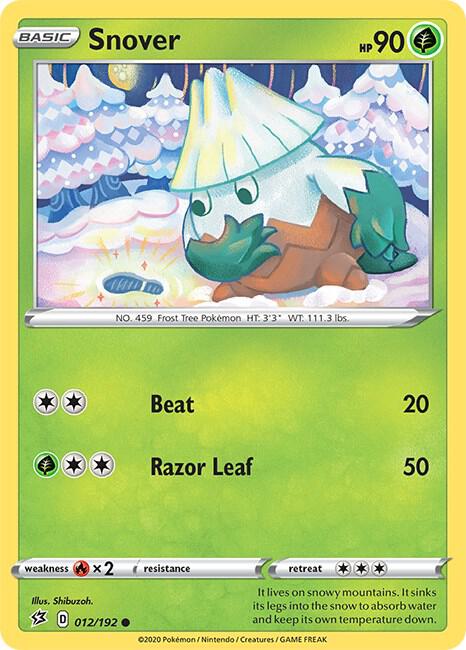Snover 012/192 (SWSH02: Rebel Clash) 