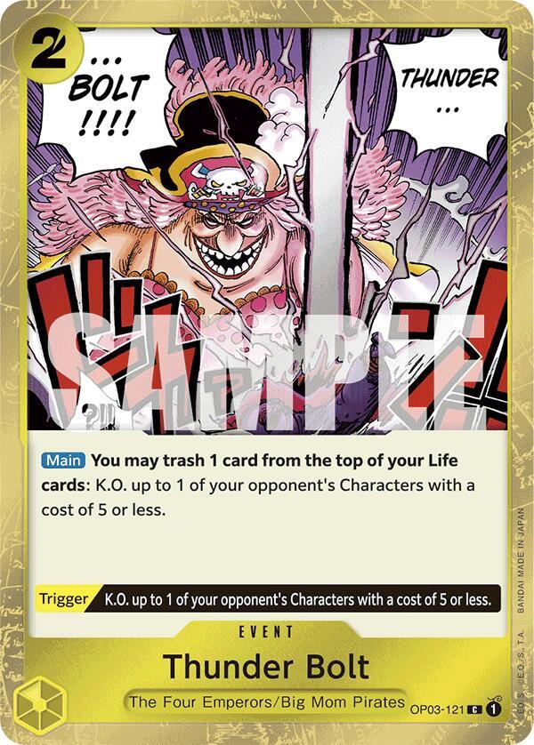 Thunder Bolt OP03-121 (Premium Booster -The Best-)  - Jolly Roger Foil