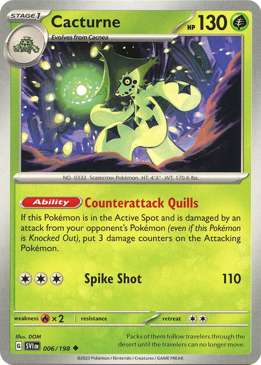 Cacturne 006/198 (SV01: Scarlet & Violet Base Set) 