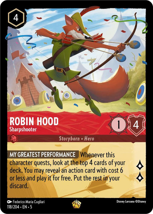 Robin Hood, Sharpshooter 118/204 (Shimmering Skies)  - Cold Foil