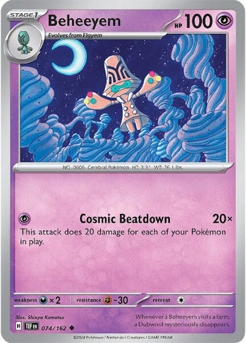 Beheeyem 074/162 (SV05: Temporal Forces)  - Reverse Holofoil
