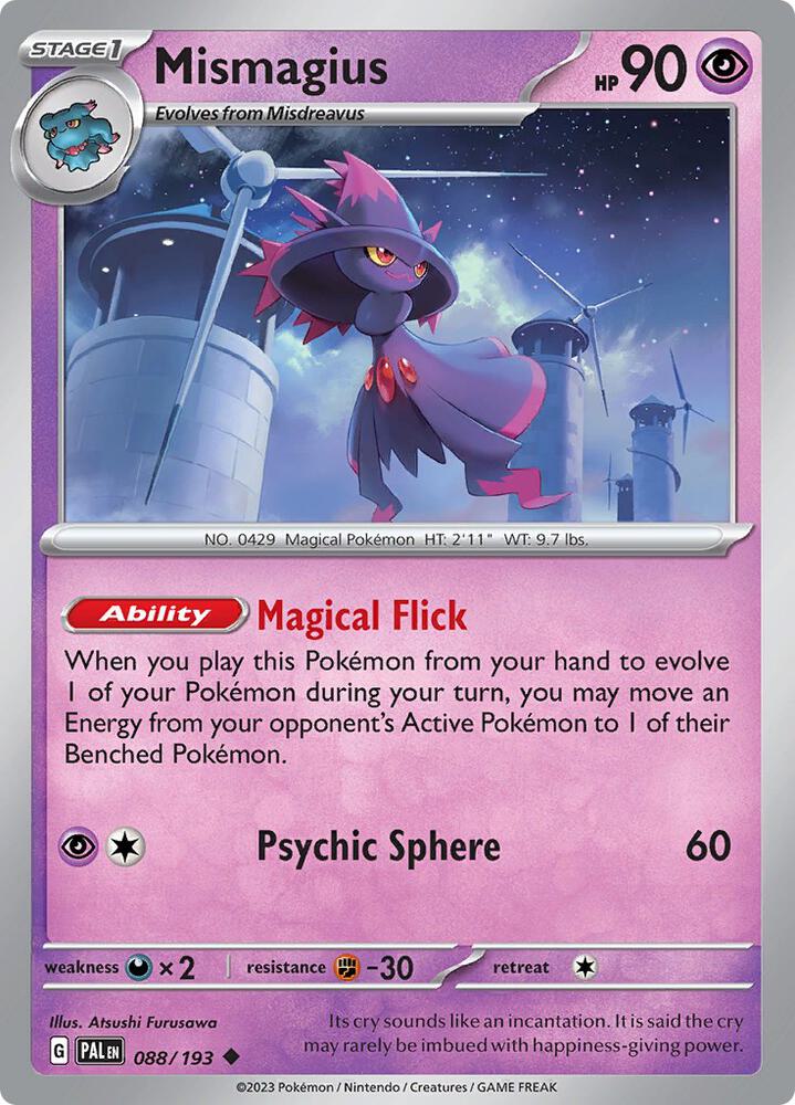 Mismagius 088/193 (SV02: Paldea Evolved) 