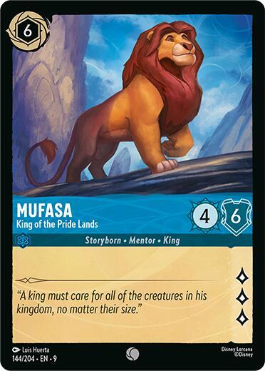 Mufasa King of the Pride Lands 144/204 (Fabled) 
