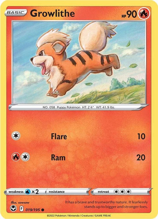 Growlithe 019/195 (SWSH12: Silver Tempest) 
