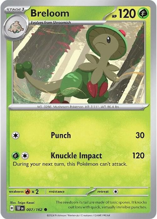 Breloom 007/162 (SV05: Temporal Forces)  - Reverse Holofoil