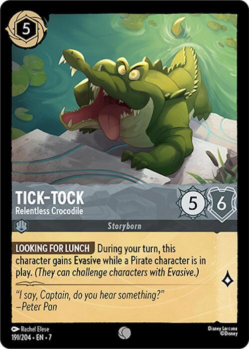 Tick-Tock, Relentless Crocodile 191/204 (Archazia's Island)  - Cold Foil
