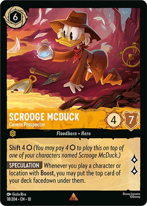 Scrooge McDuck, Cavern Prospector 18/204 (Whispers in the Well) 