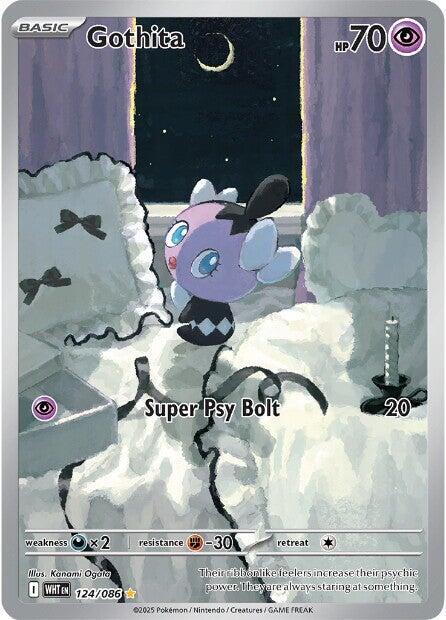 Gothita 124/086 (SV: White Flare)  - Holofoil