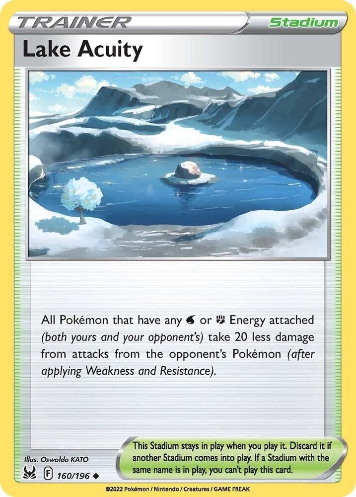 Lake Acuity 160/196 (SWSH11: Lost Origin) 