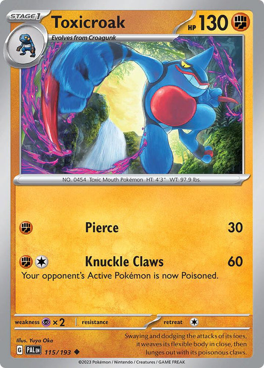 Toxicroak 115/193 (SV02: Paldea Evolved) 