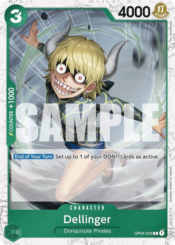 Dellinger Jolly Roger Foil OP04-029 (Premium Booster -The Best-)  - Foil
