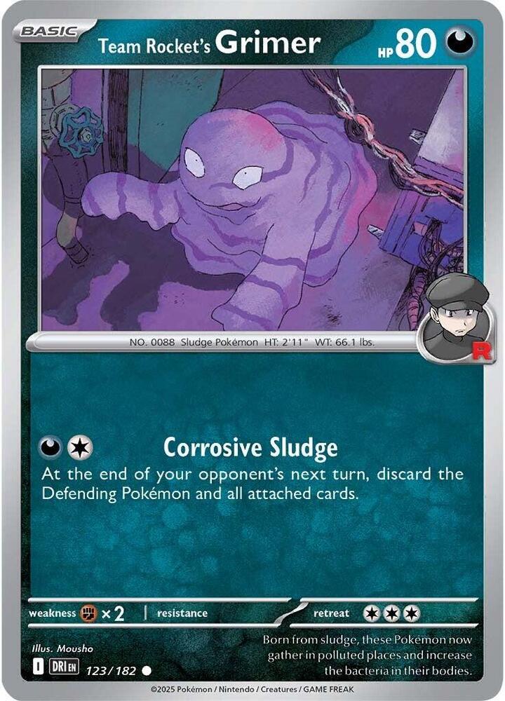 Team Rocket's Grimer 123/182 (SV10: Destined Rivals) 