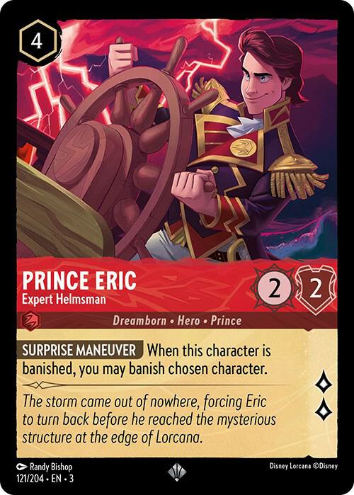 Prince Eric, Expert Helmsman 121/204 (Into the Inklands)  - Cold Foil