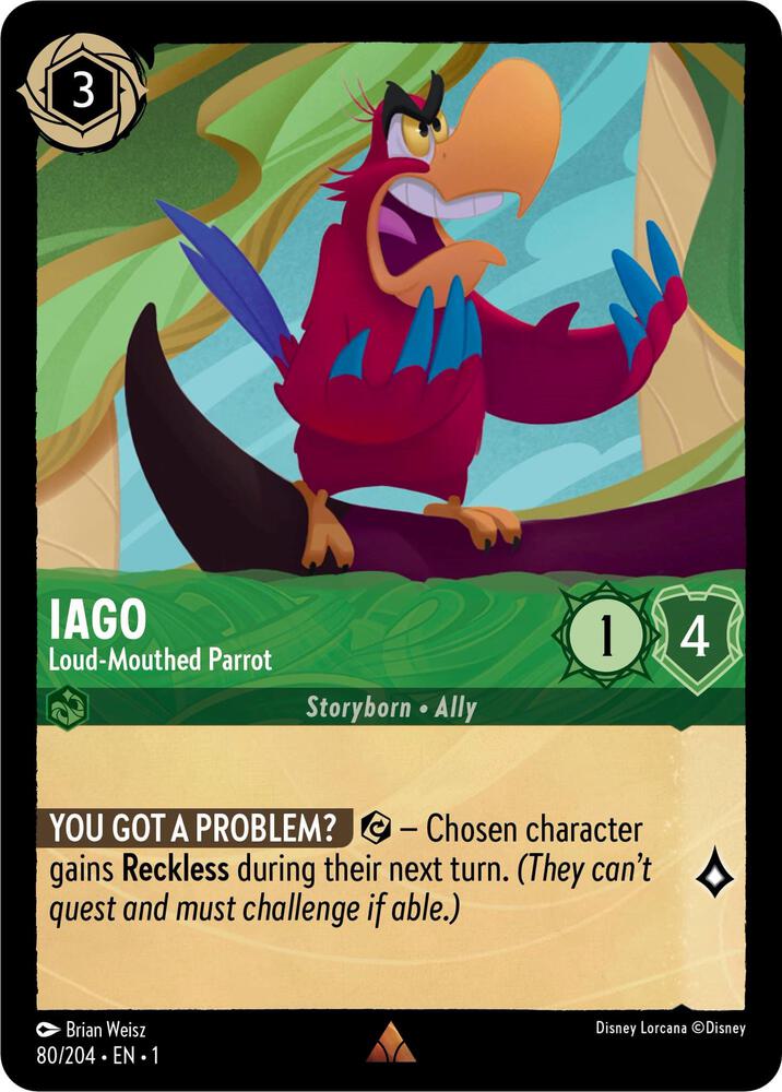 Iago, Loud Mouthed Parrot 80/204 (The First Chapter) 