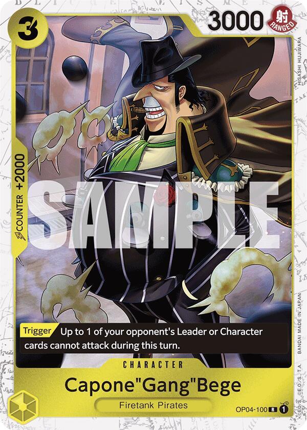 Capone"Gang"Bege OP04-100 (Premium Booster -The Best-)  - Jolly Roger Foil