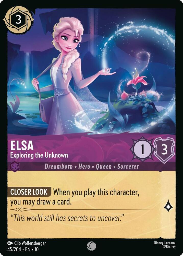 Elsa, Exploring the Unknown 45/204 (Whispers in the Well)  - Cold Foil