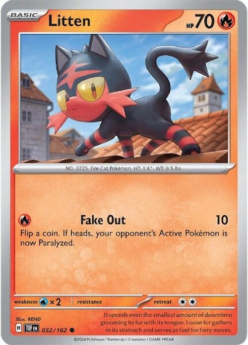 Litten 032/162 (SV05: Temporal Forces)  - Reverse Holofoil
