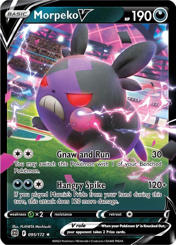 Morpeko V 095/172 (SWSH09: Brilliant Stars)  - Holofoil