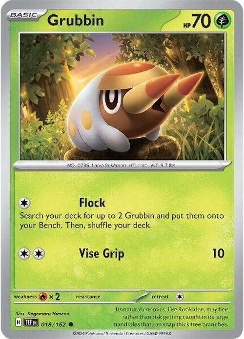 Grubbin 018/162 (SV05: Temporal Forces)  - Reverse Holofoil